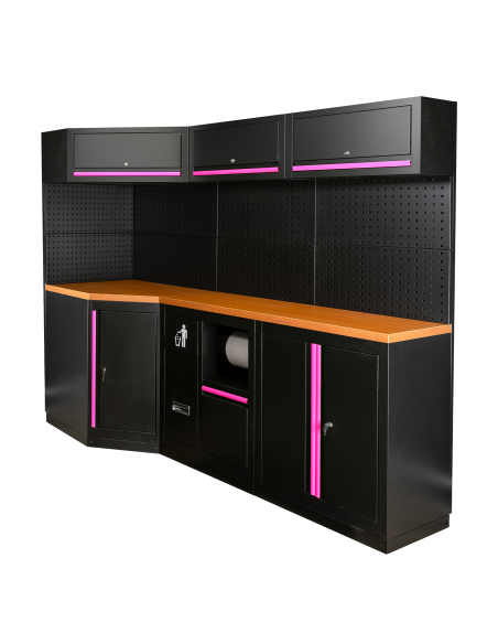 CONJUNTO DE MUEBLES MODULARES (22PCS) - EXTENSIÓN ANGULAR