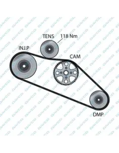 CORREA DE DISTRIBUCIÓN DAYCO 94081 – 087RHX340 ISUZU / OPEL / VAUXHALL