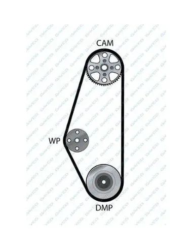 CORREA DE DISTRIBUCIÓN DAYCO 94303 – 128STP190C SEAT / VOLKSWAGEN