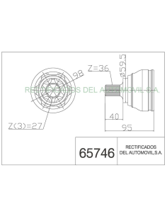 JUNTA HOMOCINÉTICA AUDI SEAT VW – REF. 65746