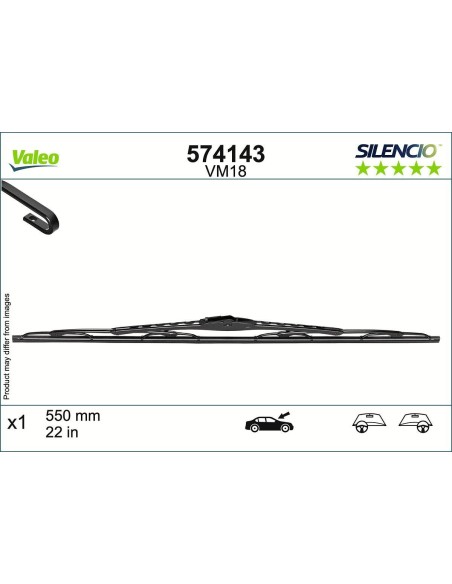 Valeo VM18 574143 – escobillas delantero | Recambios Colmenar
