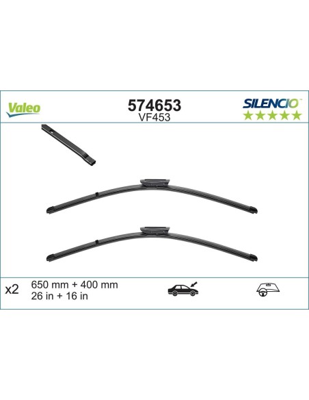 Valeo VF453 574653 – escobillas delantero | Recambios Colmenar
