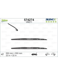 Valeo VM211 574274 – escobillas delantero | Recambios Colmenar