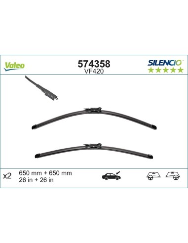 Valeo VF420 574358 – escobillas delantero | Recambios Colmenar