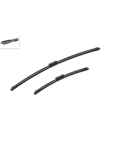 Juego de 2 escobillas delanteras planas Bosch Aerotwin A945S…