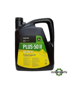 Aceite de Motor John Deere Plus-50 15W-40 (5L) – Ref. VC50000-005 (ACEA E7/E5/E3, API CI-4/SL, JDQ78A)