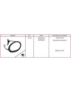 Sensor ABS Delantero Derecho Fuso Canter Ref OEM MK584728 265008643