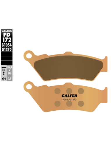 Pastillas de Freno Delanteras Galfer Sinterizadas G1370 para Moto Ref FD172G1370