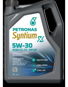 Aceite de Motor Sintético Petronas Syntium X 5W-30 5 Litros