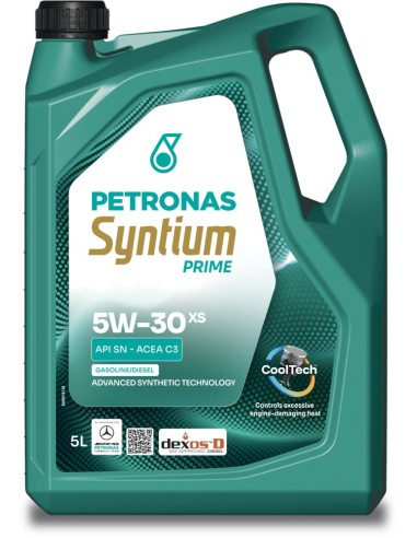 Aceite de Motor Sintético Petronas Syntium Prime 5W-30 XS CoolTech 5 Litros