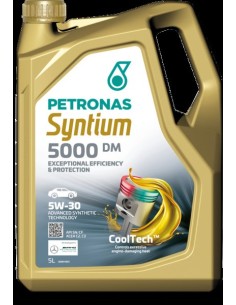 Aceite de Motor Sintético Petronas Syntium 5000 DM 5W-30 CoolTech 5 Litros
