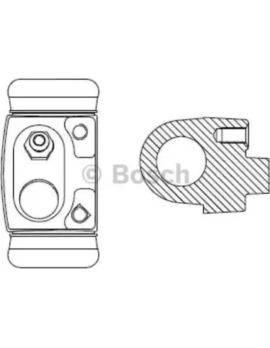 Cilindro de freno de rueda Bosch 986475847