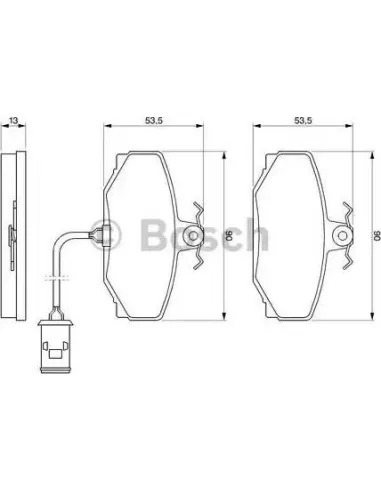 Juego de pastillas de freno Bosch 986424019