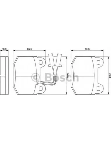 Juego de pastillas de freno Bosch 986424029