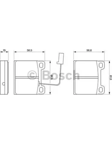 Juego de pastillas de freno Bosch 986424035