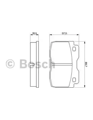 Juego de pastillas de freno Bosch 986424047