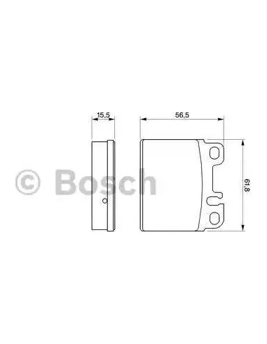 Juego de pastillas de freno Bosch 986424051