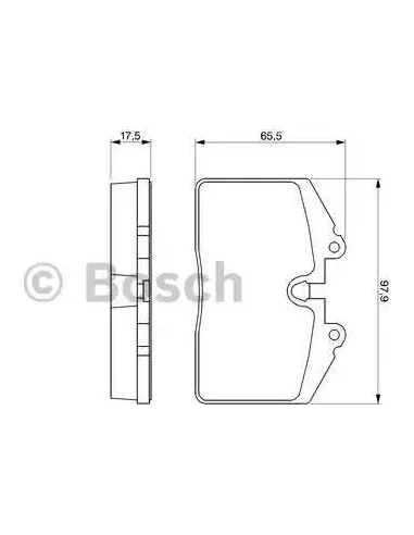 Juego de pastillas de freno Bosch 986424103