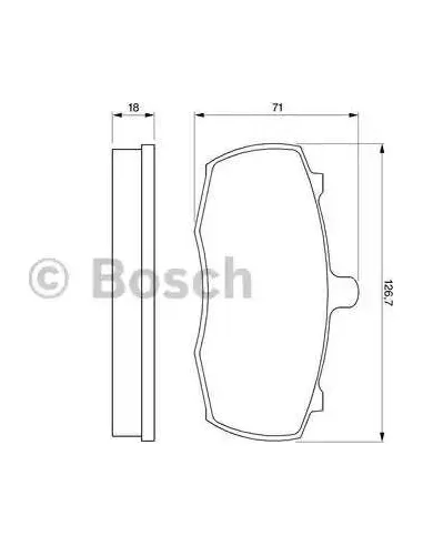 Juego de pastillas de freno Bosch 986424113