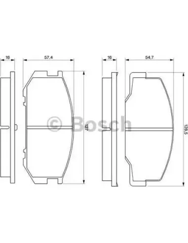 Juego de pastillas de freno Bosch 986424137