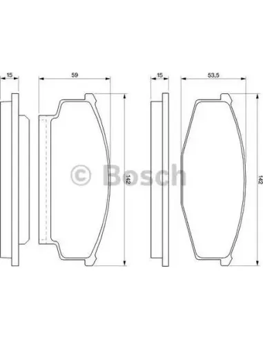 Juego de pastillas de freno Bosch 986424261