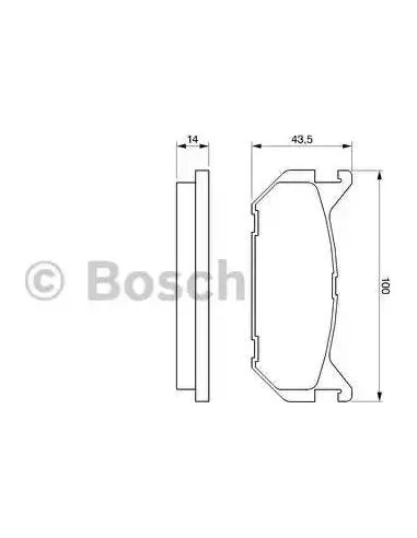 Juego de pastillas de freno Bosch 986424266