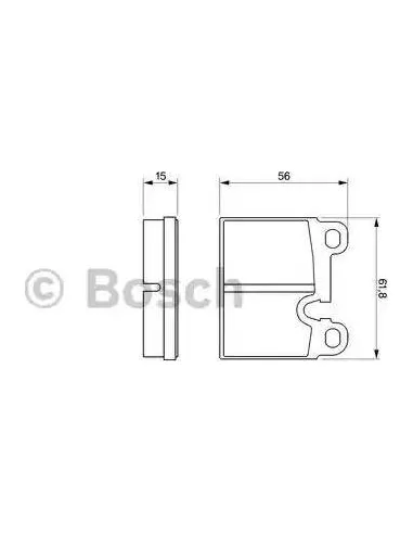 Juego de pastillas de freno Bosch 986424283