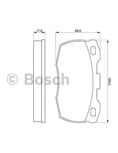 Juego de pastillas de freno Bosch 986424286