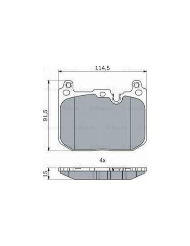 Juego de pastillas de freno Bosch 986424331