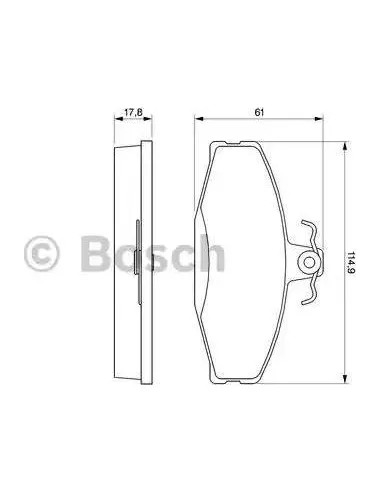 Juego de pastillas de freno Bosch 986424373