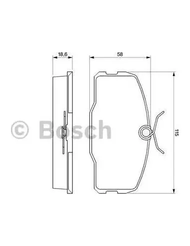 Juego de pastillas de freno Bosch 986424380