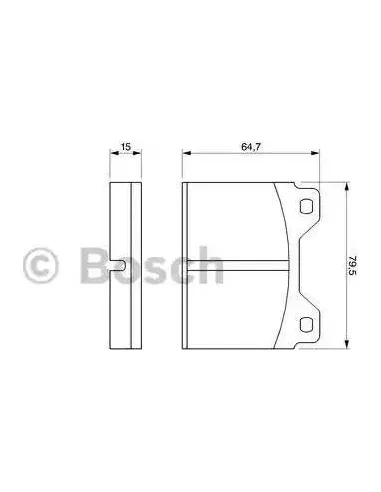 Juego de pastillas de freno Bosch 986424419