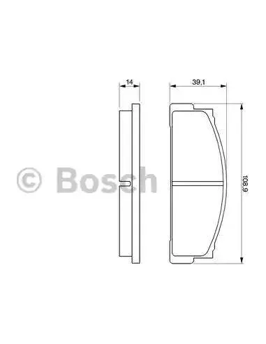 Juego de pastillas de freno Bosch 986424420