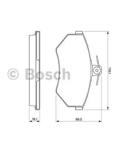 Juego de pastillas de freno Bosch 986424468