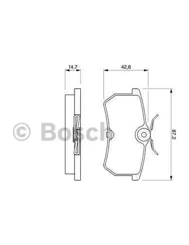 Juego de pastillas de freno Bosch 986424472