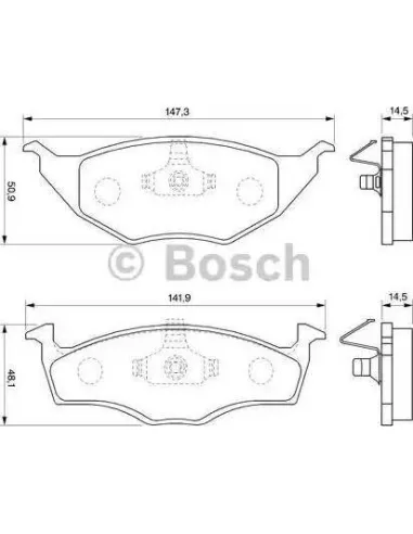 Juego de pastillas de freno Bosch 986424502