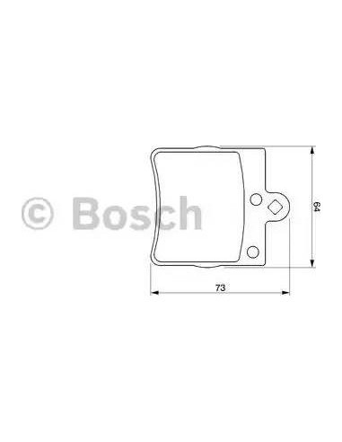 Juego de pastillas de freno Bosch 986424519