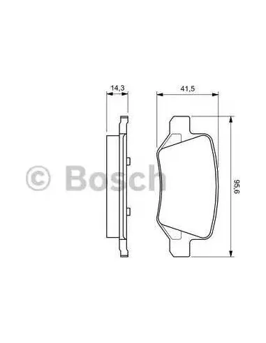 Juego de pastillas de freno Bosch 986424522