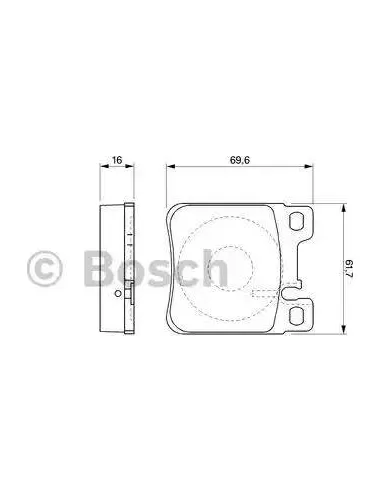 Juego de pastillas de freno Bosch 986424547