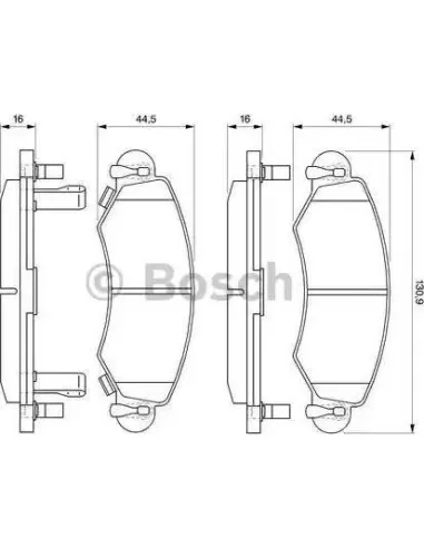 Juego de pastillas de freno Bosch 986424549
