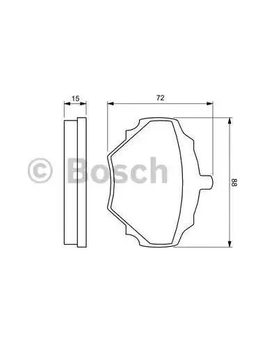 Juego de pastillas de freno Bosch 986424563