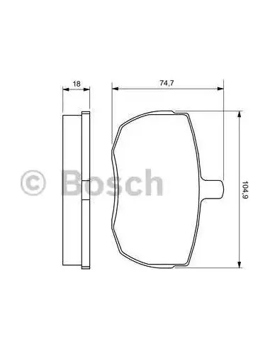 Juego de pastillas de freno Bosch 986424567