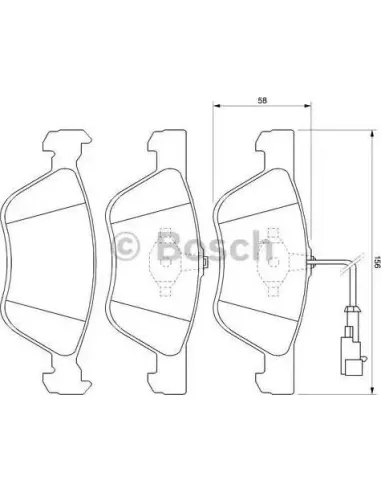 Juego de pastillas de freno Bosch 986424578