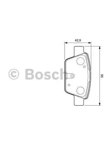 Juego de pastillas de freno Bosch 986424594