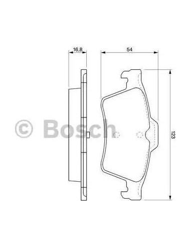 Juego de pastillas de freno Bosch 986424617