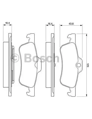 Juego de pastillas de freno Bosch 986424654
