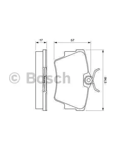 Juego de pastillas de freno Bosch 986424662