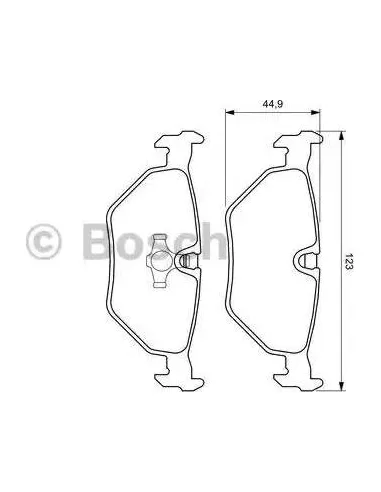 Juego de pastillas de freno Bosch 986424667