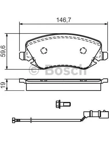 Juego de pastillas de freno Bosch 986424679