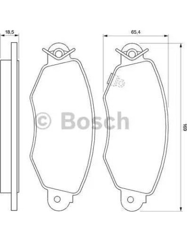 Juego de pastillas de freno Bosch 986424691